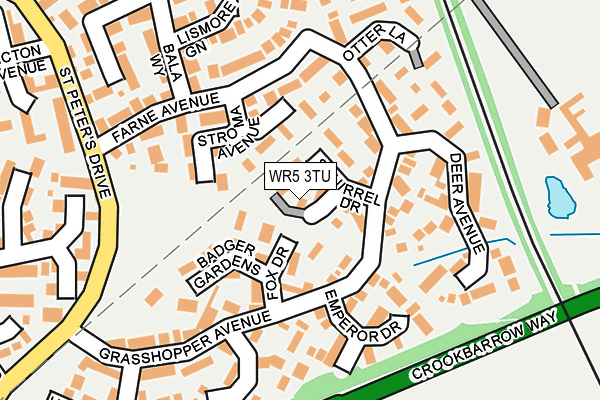 WR5 3TU map - OS OpenMap – Local (Ordnance Survey)