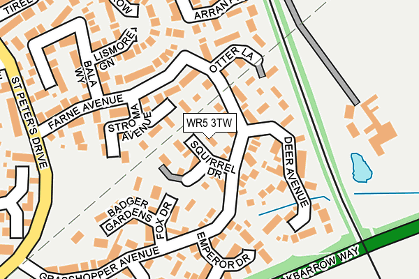 WR5 3TW map - OS OpenMap – Local (Ordnance Survey)