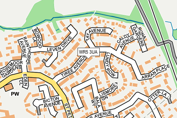 WR5 3UA map - OS OpenMap – Local (Ordnance Survey)