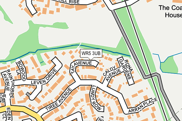 WR5 3UB map - OS OpenMap – Local (Ordnance Survey)