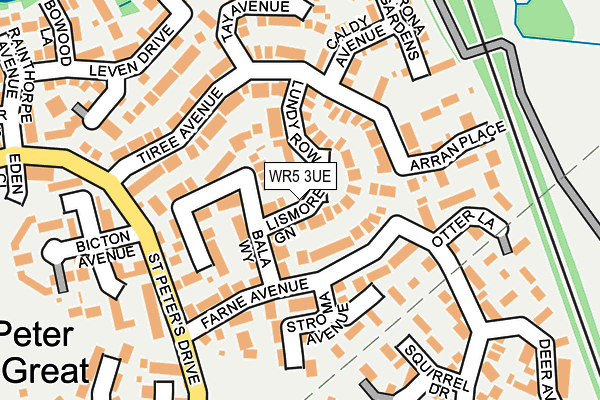 WR5 3UE map - OS OpenMap – Local (Ordnance Survey)