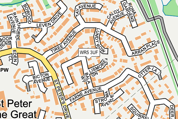 WR5 3UF map - OS OpenMap – Local (Ordnance Survey)