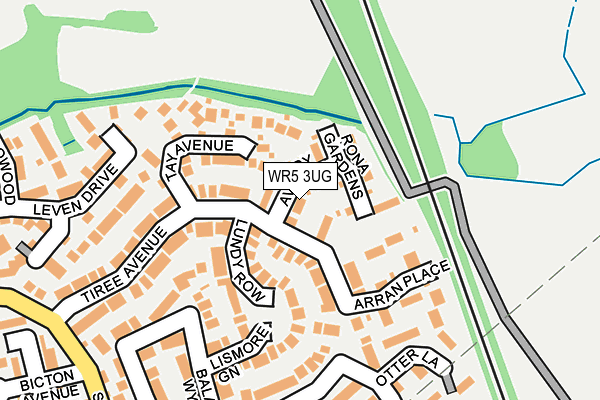 WR5 3UG map - OS OpenMap – Local (Ordnance Survey)