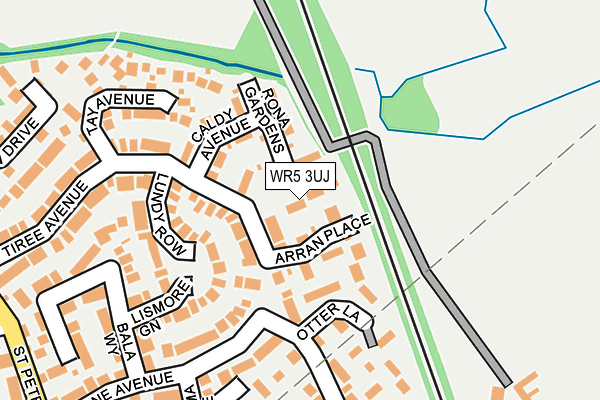 WR5 3UJ map - OS OpenMap – Local (Ordnance Survey)