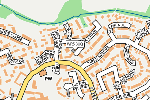 WR5 3UQ map - OS OpenMap – Local (Ordnance Survey)