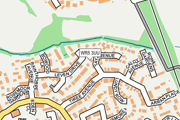 WR5 3UU map - OS OpenMap – Local (Ordnance Survey)