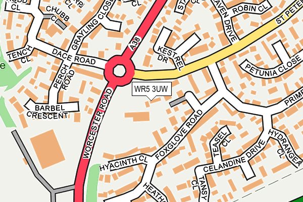 WR5 3UW map - OS OpenMap – Local (Ordnance Survey)
