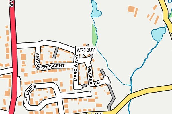 WR5 3UY map - OS OpenMap – Local (Ordnance Survey)