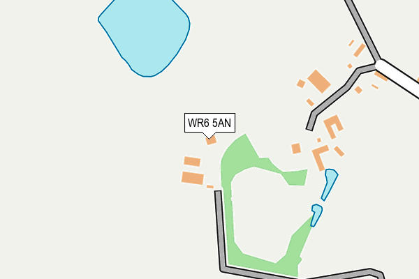 WR6 5AN map - OS OpenMap – Local (Ordnance Survey)