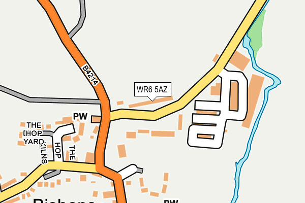 WR6 5AZ map - OS OpenMap – Local (Ordnance Survey)