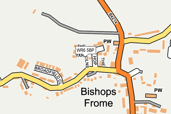 WR6 5BP map - OS OpenMap – Local (Ordnance Survey)