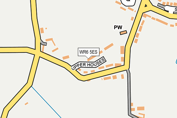 WR6 5ES map - OS OpenMap – Local (Ordnance Survey)