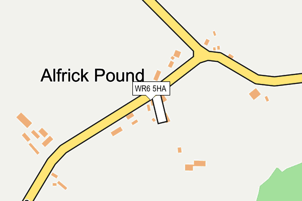 WR6 5HA map - OS OpenMap – Local (Ordnance Survey)