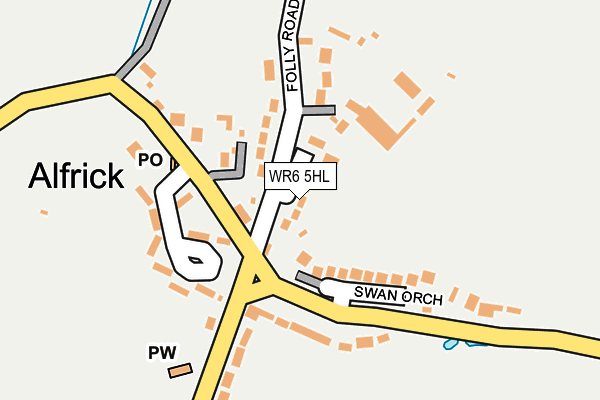 WR6 5HL map - OS OpenMap – Local (Ordnance Survey)