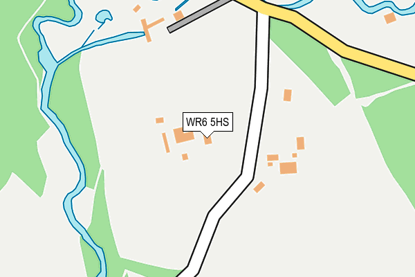 WR6 5HS map - OS OpenMap – Local (Ordnance Survey)