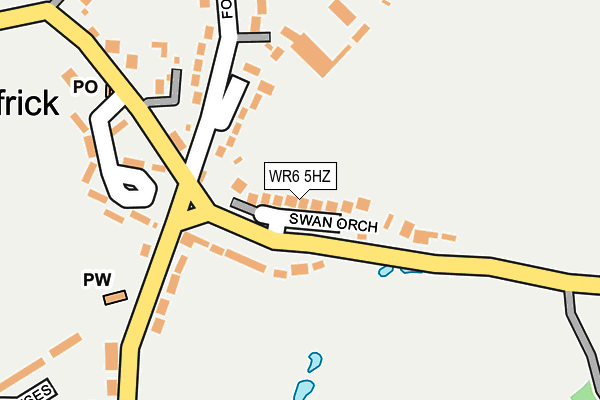 WR6 5HZ map - OS OpenMap – Local (Ordnance Survey)