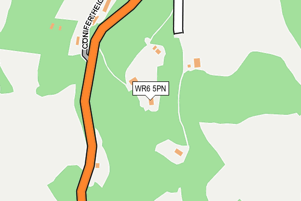 WR6 5PN map - OS OpenMap – Local (Ordnance Survey)