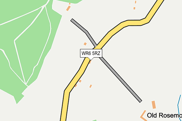 WR6 5RZ map - OS OpenMap – Local (Ordnance Survey)