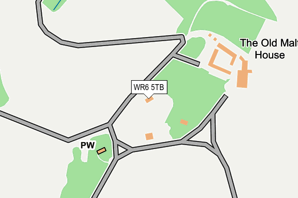 WR6 5TB map - OS OpenMap – Local (Ordnance Survey)