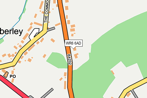 WR6 6AD map - OS OpenMap – Local (Ordnance Survey)