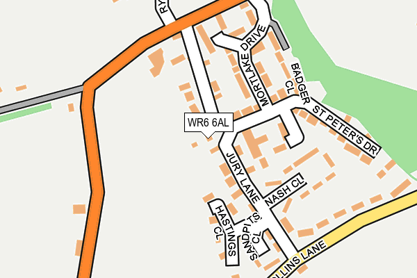 WR6 6AL map - OS OpenMap – Local (Ordnance Survey)