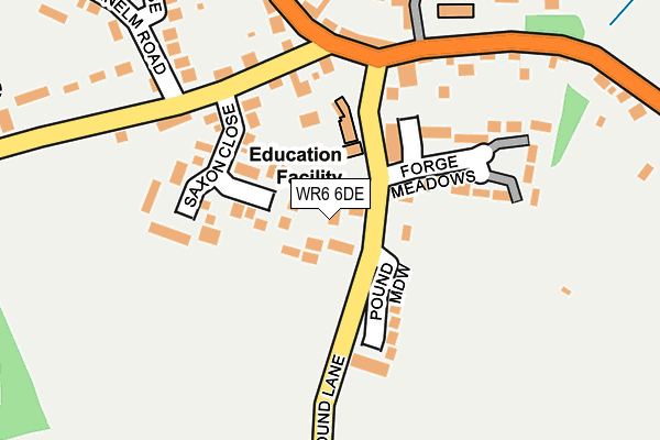 WR6 6DE map - OS OpenMap – Local (Ordnance Survey)