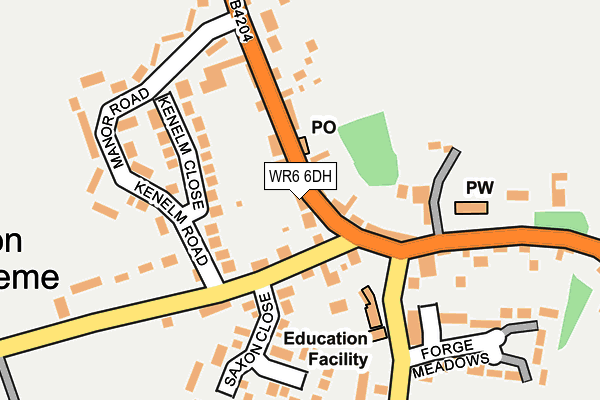 WR6 6DH map - OS OpenMap – Local (Ordnance Survey)