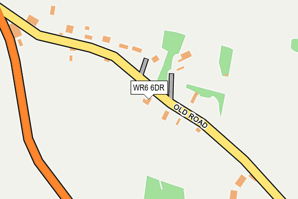 WR6 6DR map - OS OpenMap – Local (Ordnance Survey)