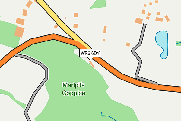 WR6 6DY map - OS OpenMap – Local (Ordnance Survey)