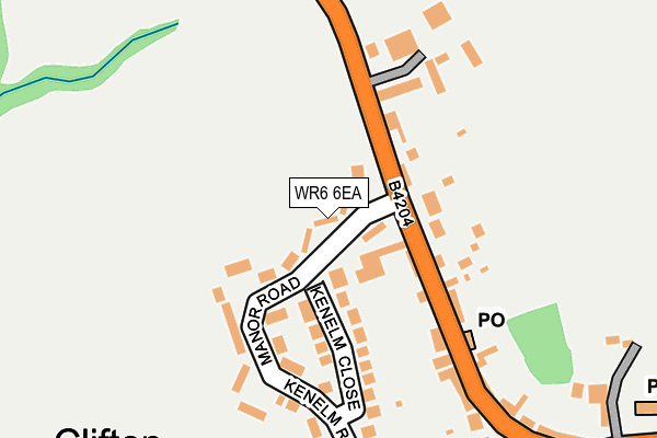 WR6 6EA map - OS OpenMap – Local (Ordnance Survey)