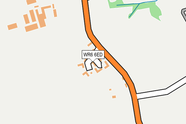 WR6 6ED map - OS OpenMap – Local (Ordnance Survey)