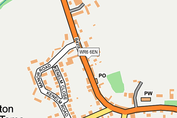 WR6 6EN map - OS OpenMap – Local (Ordnance Survey)