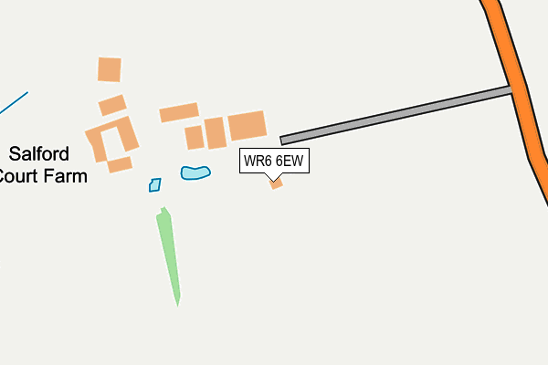 WR6 6EW map - OS OpenMap – Local (Ordnance Survey)