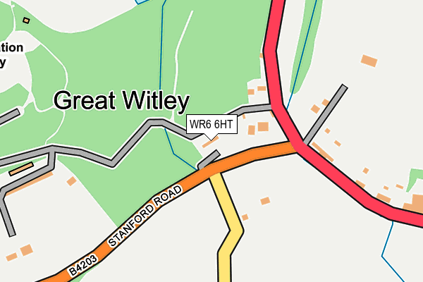 WR6 6HT map - OS OpenMap – Local (Ordnance Survey)
