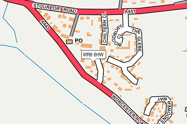 WR6 6HW map - OS OpenMap – Local (Ordnance Survey)