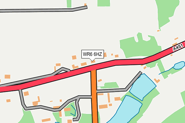 WR6 6HZ map - OS OpenMap – Local (Ordnance Survey)