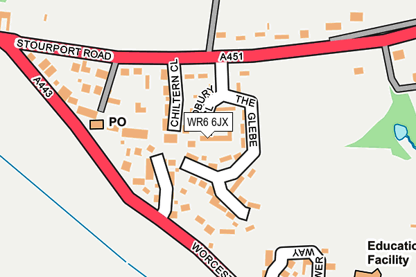 WR6 6JX map - OS OpenMap – Local (Ordnance Survey)