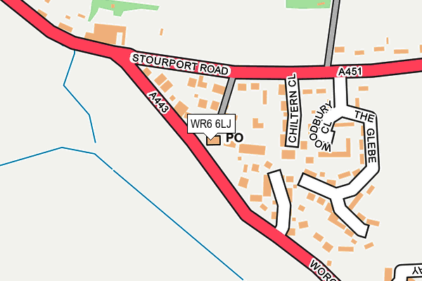 WR6 6LJ map - OS OpenMap – Local (Ordnance Survey)