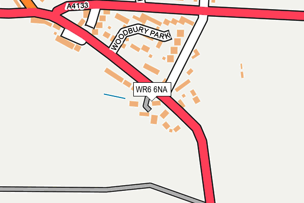 WR6 6NA map - OS OpenMap – Local (Ordnance Survey)