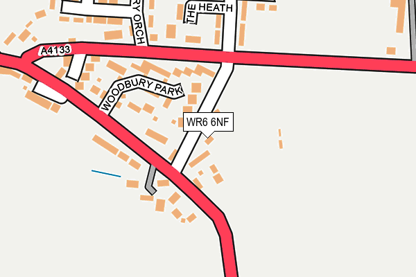 WR6 6NF map - OS OpenMap – Local (Ordnance Survey)