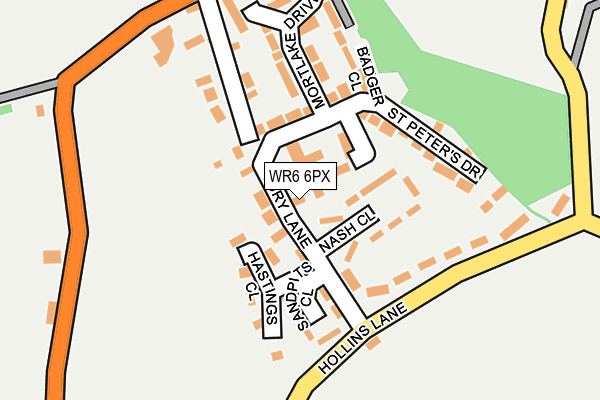 WR6 6PX map - OS OpenMap – Local (Ordnance Survey)