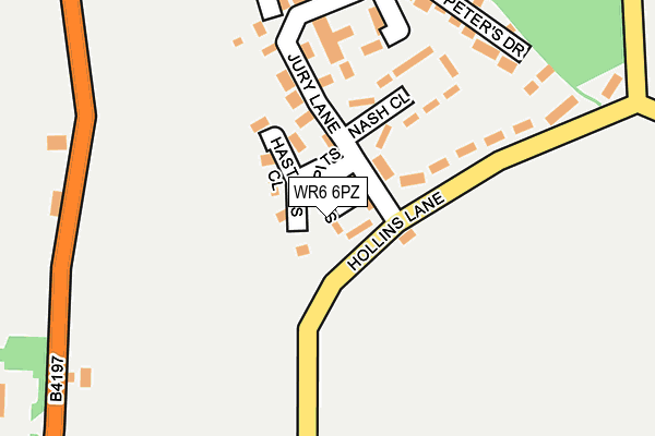 WR6 6PZ map - OS OpenMap – Local (Ordnance Survey)