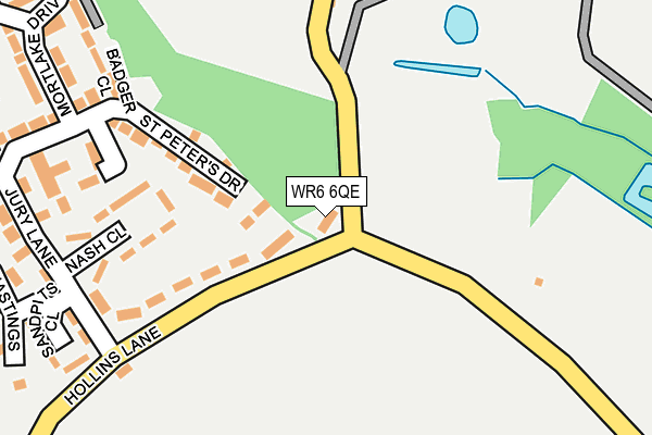 WR6 6QE map - OS OpenMap – Local (Ordnance Survey)