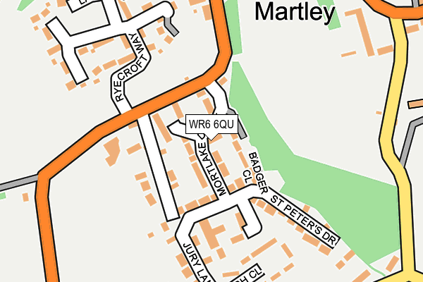 WR6 6QU map - OS OpenMap – Local (Ordnance Survey)