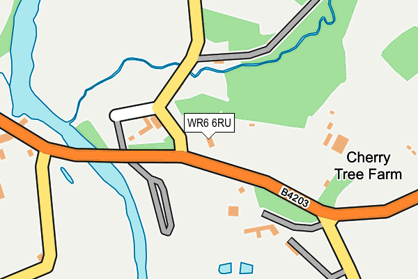 WR6 6RU map - OS OpenMap – Local (Ordnance Survey)