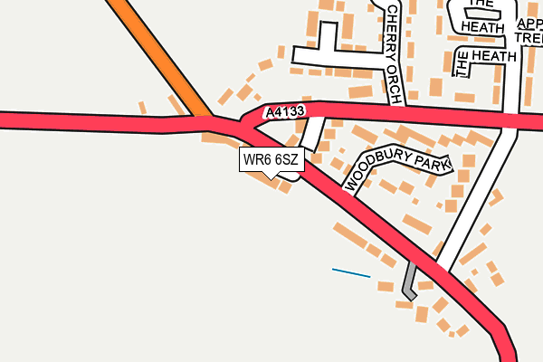 WR6 6SZ map - OS OpenMap – Local (Ordnance Survey)