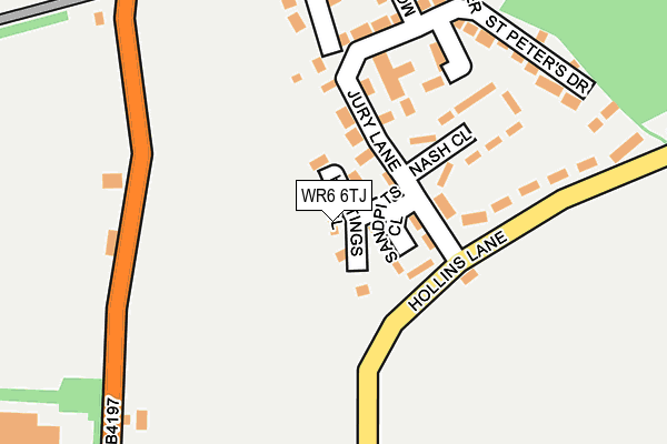 WR6 6TJ map - OS OpenMap – Local (Ordnance Survey)