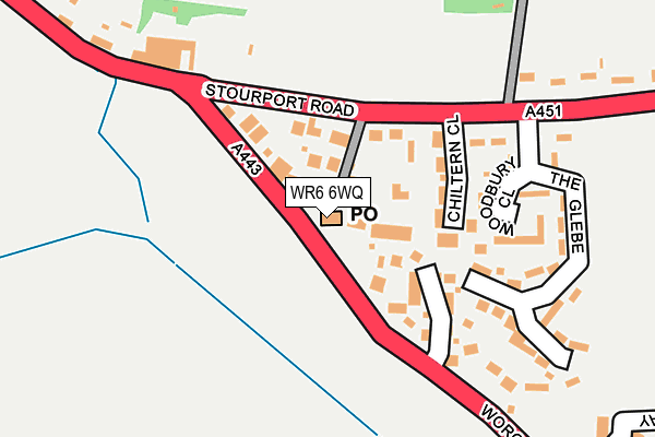 WR6 6WQ map - OS OpenMap – Local (Ordnance Survey)