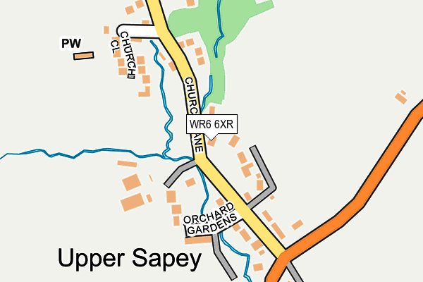 WR6 6XR map - OS OpenMap – Local (Ordnance Survey)