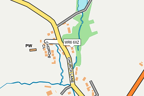 WR6 6XZ map - OS OpenMap – Local (Ordnance Survey)